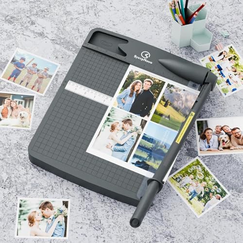 12 Inch Heavy Duty Paper Cutter, 12-16 Sheets Capacity Guillotine Paper Cutter & Paper Trimmer, Paper Cutting Board for Classroom, Crafting, Cardstock Gray - color: Gray