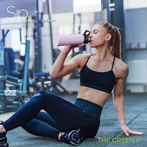 SipX™ 18 oz Insulated Water Bottle with 3 Lids – Leakproof Stainless Steel, Triple Insulated – Cold 24 Hours/Hot 12 Hours – Durable Bottle for School, Gym, Travel – Purple - color: Purple, size: 18 Ounces