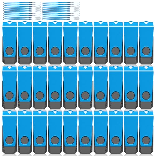 2GB USB Flash Drive 50 Pack AGECASH Fat Bulk USB 2.0 Flash Drives Thumb Drive Bulk Memory Stick Jump Drive Multipack with Lanyard - 2GB Blue - color: 50PCS(Blue), size: 2GB
