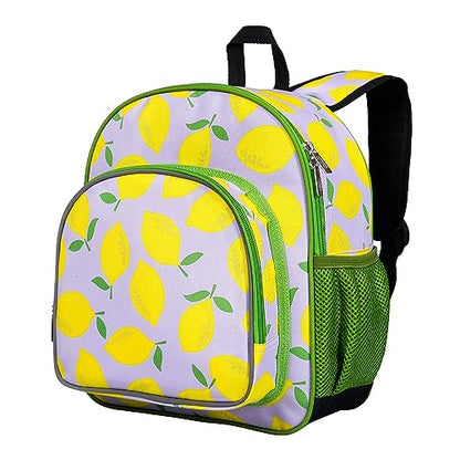 Wildkin 12 Inch Toddler Backpack for Kids, Lilac Lemonade | Ages 3-7, lightweight toddler backpack for daycare, preschool, and travel - color: Lilac Lemonade