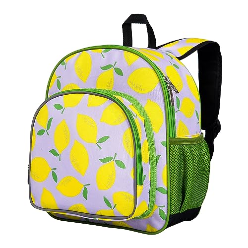 Wildkin 12 Inch Toddler Backpack for Kids, Lilac Lemonade | Ages 3-7, lightweight toddler backpack for daycare, preschool, and travel - color: Lilac Lemonade