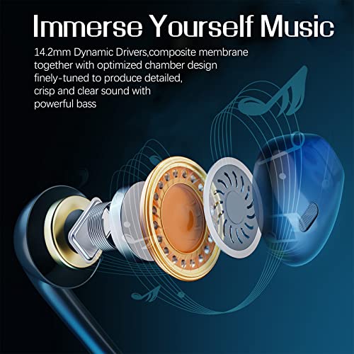 USB Earbuds with Microphone for PC Laptop, 2M/6.5ft USB-A Headset Headphone with Microphone for PC Computer Laptop PS4 PS5 Notebook Desktop Office Home with Volume Control& Mute