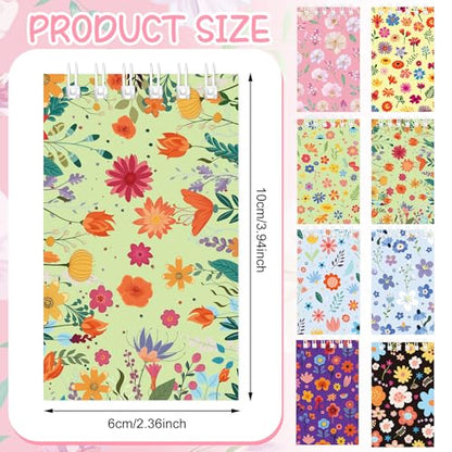 48 PCS Floral Pens Flower Ballpoint Pens Flower Notepads Set Back to School Gift Employee Gifts School Office Supplie, Wedding Favors, Floral Design, Bridal Shower Office Home Party Present Giving