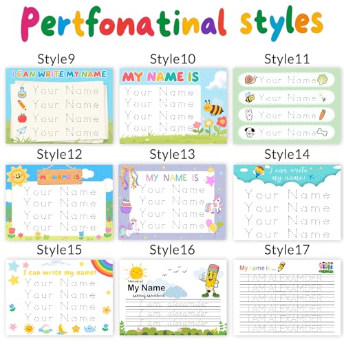 Personalized Name Tracing Worksheets Custom Handwriting Practice Sheet A4 Size Paper Learning for Preschool Boys Girls