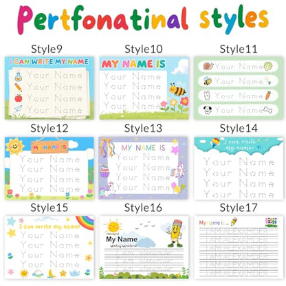 Personalized Name Tracing Worksheets Custom Handwriting Practice Sheet A4 Size Paper Learning for Preschool Boys Girls
