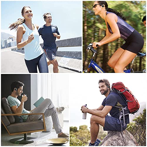itayak Behind The Head Headphones, Bluetooth 5.0 Neckband Around Head Headphones Lightweight Small Foldable Wireless Sports Sweatproof Headset with Microphone & Carrying Case (Black) - color: Black