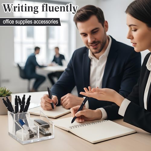 Epakh Gel Pens, 10 Pcs 0.5mm Quick Dry Black Ink Fine Point Smooth Writing Pens High End Series Retractable Aesthetic Ballpoint for Office School Supplies Women Men Gifts (Black,Classic) - color: Black, style: Classic