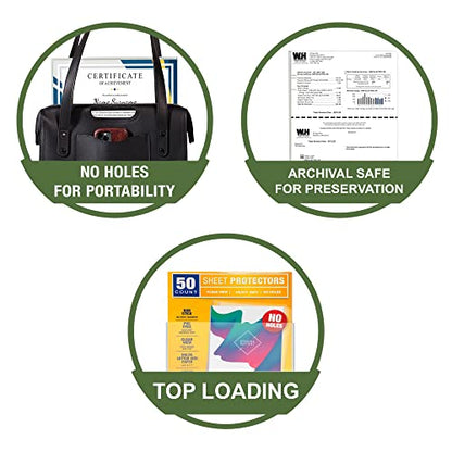 Samsill No Hole Sheet Protectors