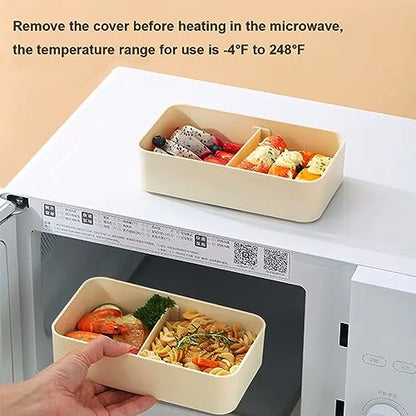3 Layer Japanese Lunch Box with Chopsticks, Microwave Safe Bento Lunch Box with Bag and Utensils, Leakproof Stackable BPA-Free Lunch Containers for Adults - color: 2160ml 3 Tier-Beige