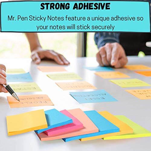 Mr. Pen- Sticky Notes Set, 15 Pack, 2"x2", 3"x3", 4"x4", 600 Sheets | Lined & Blank Notes, Self-Stick Sticky Pads for Bible Study, Office, School, Planning, Journaling & Organization - size: 3x3 inches