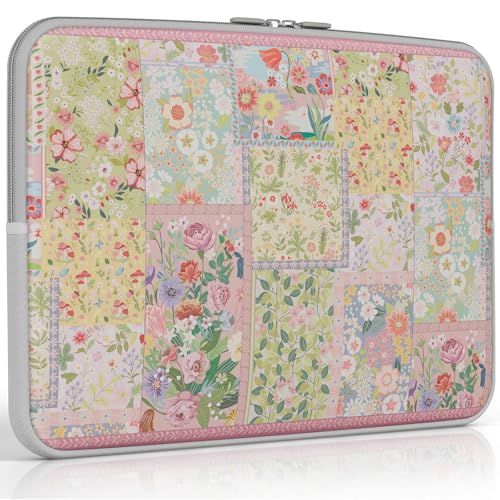 iCasso Laptop Sleeve 15.6 inch, Compatible with MacBook Air 15 inch, Cute Shockproof Laptop Case 15.6'', Slim Protective Travel Carrying Case for MacBook Pro 16, Lenovo Dell Asus HP, Pink - color: A-Pink Puzzle, size: 15-16 Inch