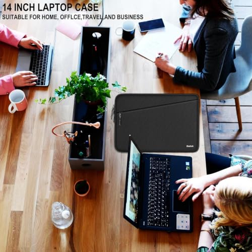 Laptop Sleeve Case 13.3 inch, Traveling Water Resistant Laptop Sleeve with Pocket, Shockproof Protective Carrying Notebook Bag Compatible for MacBook Air/Pro, HP, Lenovo, Dell, ASUS, Acer, Black - color: Black, size: 13.3 Inch