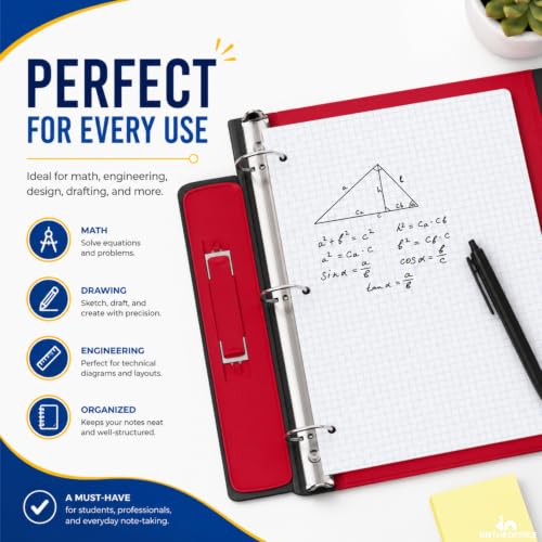 1InTheOffice Graph Paper Loose Leaf, Graph Ruled Filler Paper, 8.5 x 11, White, 160 Sheets, 2 Pack