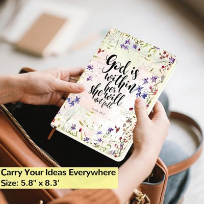 Bible Notebook Gifts for Women, Inspiration Religious Gifts, Flower Christian Notebook Journal, , Grandma, Sister, Hardcover Ruled Journal for Note Taking, Bible Journaling Planner Scripture Prayer - color: Multi 1562
