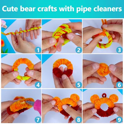 Iooleem 200pcs Purple Pipe Cleaners, Chenille Stems, DIY Crafts, Art and Craft Supplies. - color: Purple color, size: Small Pack