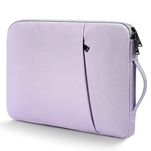 15.6 Inch Laptop Sleeve Case Water-Resistant Computer Bag with Handle for HP Lenovo Dell ASUS Acer Chromebook 15 / HP Envy X360 15.6 / Acer Aspire 15 / Dell Inspiron 15 / Lenovo IdeaPad 15.6 -Purple - color: Purple, size: 15.6 inch