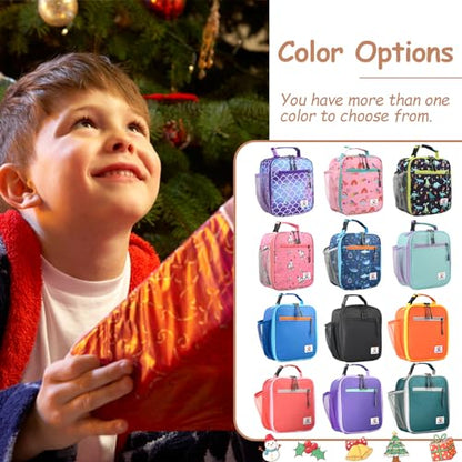 CaCTOUR Lunch Box Kids,Premium Insulated Lunch Bag for Girls Boys,Soft Bag Mini Cooler Back to School Thermal Reusable Lunch Bag for Work School Picnic (Brown Dino) - color: C-Brown Dino