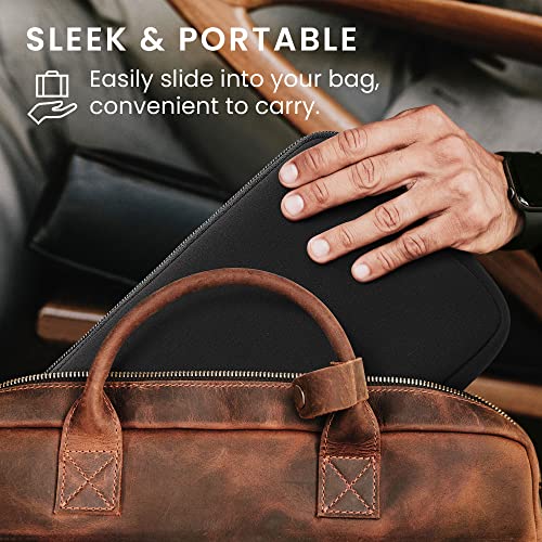 kwmobile Neoprene Pouch Compatible with 8"-8,4" Tablet - Universal Sleeve Case Cover with Zipper for Tablet - Black - color: black, size: 8"-8,4" Tablet