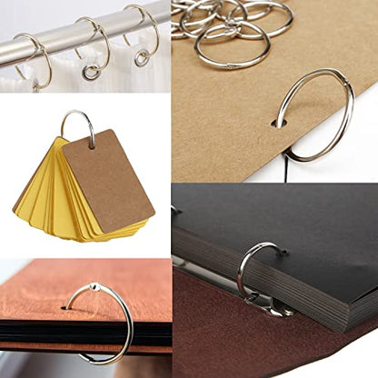 Mr. Pen- Loose Leaf Binder Book Rings, 3 Inch, 10 Pack | Metal Binder Rings for Index Cards, Flash Cards, Notebooks, Scrapbook, Keychains, School, Home, Office, Silver - color: Silver, size: 3", 10 Pack