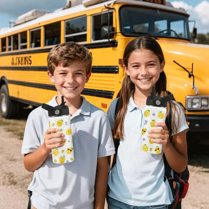 Hiboss Lemon Water Bottle, 16oz Kids Stainless Steel Insulated Water Bottle with Straw Lid, Lemon Travel Cup Tumbler for Women Girls, Birthday Gifts for School, Sport, Travel - color: Lemon