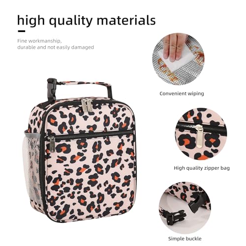 Lovoeo Lunch box Lunch bag for men women Insulated Lunchbox Lunch bags for Work Picnic Travel (Leopard) - color: Leopard