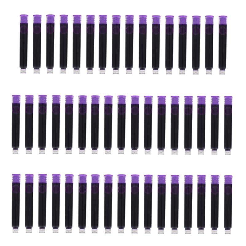 100pcs Erasable Fountain Pen Ink Cartridges Smooth Writing Refills for School and Office Supplies Compatible Most Fountain Pens