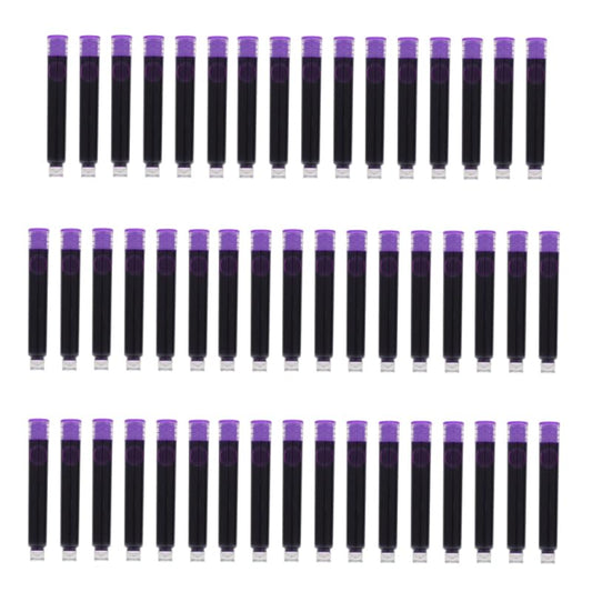 100pcs Erasable Fountain Pen Ink Cartridges Smooth Writing Refills for School and Office Supplies Compatible Most Fountain Pens