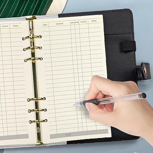 A6 Planner Inserts Binder Refill Paper,for Filofax/6 Ring Notebook Budget Binders, 45 sheets/90pages, 100Gsm Quality, Harphia (A6 3.74 x 6.77'',Finance) - color: Finance Schedule, size: A6