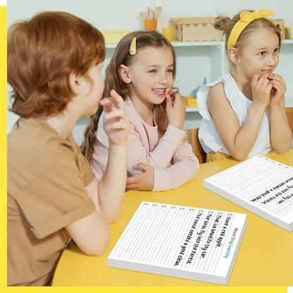 100 Sheets Ruled Writing Paper, Double-Sided Printing Skip-A-Line Ruled Writing Paper with Dotted Lines 1” Line Spacing Handwriting Practice Paper for Kindergarten Toddlers Kids (8” x 10.6”) - size: 8” x 10.6” 100 Sheets, style: Writing Paper（vertical ver