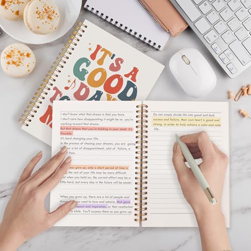 Groovy Music Teacher Spiral Notebook 5.5x8.3, Musician Gifts Journal for Writing, It's a Good Day to Make Music Notebook Journal for Note Taking, Musical Office School Supplies - color: Groovy Music Teacher