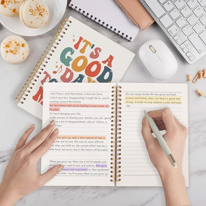 Groovy Music Teacher Spiral Notebook 5.5x8.3, Musician Gifts Journal for Writing, It's a Good Day to Make Music Notebook Journal for Note Taking, Musical Office School Supplies - color: Groovy Music Teacher