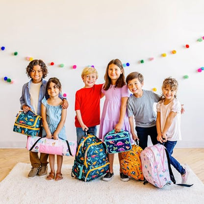 Wildkin 12 Inch Toddler Backpack for Kids, Confetti Peach | Ages 3-7, lightweight toddler backpack for daycare, preschool, and travel - color: Confetti Peach