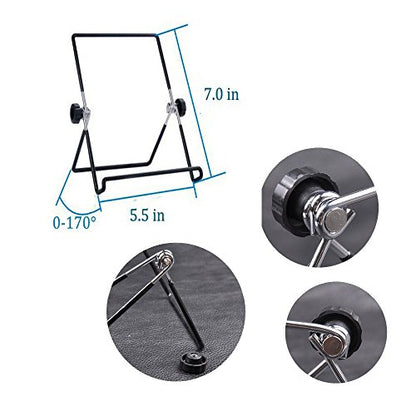 MOACC Tablet Holder Stand, Universal Multi-Angle Non-Slip Adjustable Holder Cradle for 9-12.9 inch Tablet PC, Pad (Black)