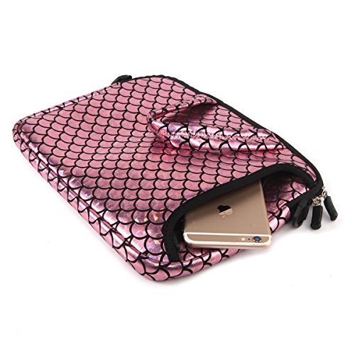 11.6-Inch Laptop Shoulder Messenger Carrying Bag Case Sleeve For 11" 11.6" 12" 12.5 inch Macbook/Notebook/Chromebook - color: Pink