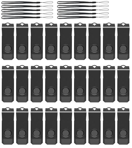 50 Pack 4GB USB Flash Drive Bulk AGECASH USB 2.0 Thumb Drive Pack | Bulk Flash Drive FAT32 Jump Drives Multipack Flashdrive Memory Stick for Data Storage with Lanyard (Black 50Pack 4GB) - color: Black-50 Pack, size: 4GB