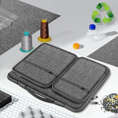 ZINZ 360 Protective Laptop Case 15" 15.6" 16" Sleeve, Water-Resistant Handbag with Straps Compatible with 16" MacBook Neo, MacBook Pro Air 16"/15", XPS 16" and Most 15" 15.6" 16" Notebooks,G01Y01 - color: G01y01, size: 15"-16"
