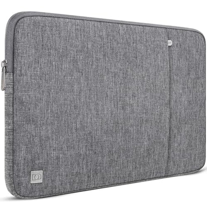 DOMISO Laptop Case Laptop Sleeve Cover Compatible with 15 inch MacBook Air M4/A3241 2025, M3/A3114,M2/A2941,15 inch MacBook Pro A1990 A1707,Compatible with Dell XPS 15 Plus with Pocket,Grey - color: Grey, size: 14 inch