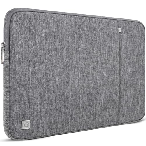 DOMISO Laptop Case Laptop Sleeve Cover Compatible with 15 inch MacBook Air M4/A3241 2025, M3/A3114,M2/A2941,15 inch MacBook Pro A1990 A1707,Compatible with Dell XPS 15 Plus with Pocket,Grey - color: Grey, size: 14 inch