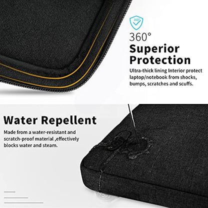 Laptop Sleeve Case 15-15.6 Inch Waterproof Business Computer Carrying Case Portable Handle Briefcase Bag Compatible with 15.6 Inch MacBook Air/Pro 15-15.6 Inch HP Samsung Notebook Black - color: Black, size: 15-15.6 Inch