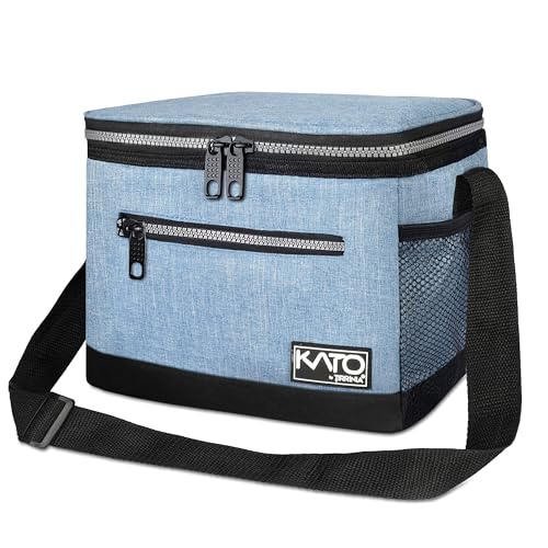 Tirrinia Insulated Lunch Box for Men/Women, Leakproof Lunch Bag for School Work, Large Lunch Tote Kids Boys Girls Student Back to School, Soft Cooler Office Picnic Beach Camping for Adults,Light Blue - color: Light Blue, size: Medium - 7.8L