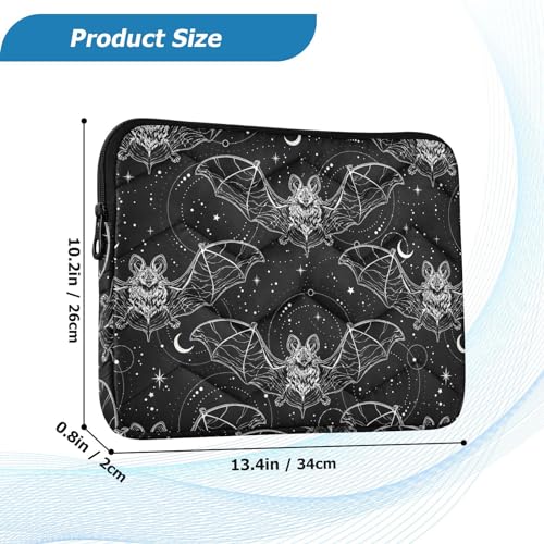 Bat Halloween Laptop Sleeve 13 inch Cute Laptop Bag 14 inch Waterproof Computer Bag for Women Laptop Accessories Computer Cover Bag for Tablet Men - color: Bat Halloween