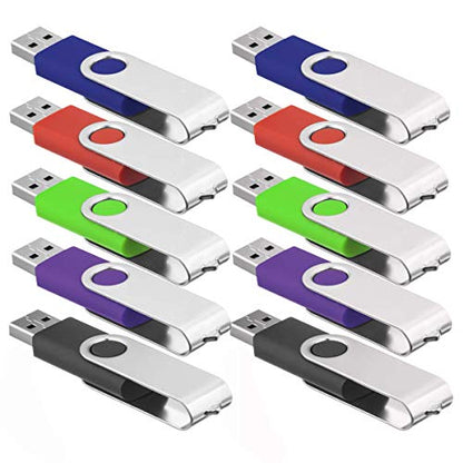 Wholesale (Small Capacity) 1MB,16MB,64MB,128MB,512MB USB Flash Memory Stick Pen Drive Storage Thumb Swivel U Disk (5 Pack - 64GB) - size: 5 Pack - 64GB