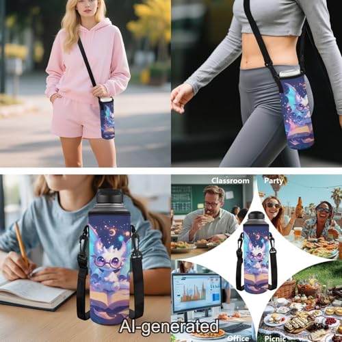 Cute Dragon Kids School Backpack Set, 5 Pieces with Lunch Bag, Pencil Case and Water Bottle Carrier, Large Capacity Backpack for Elementary, Middle School and Travel - color: Cute Dragon