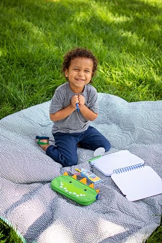Stephen Joseph Pencil Pouches - Back to School Supplies for Kids - color: Blue Shark