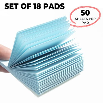 M&G 18 Pads Sticky Notes 3x3 Inch, Self Sticky Notes 9 Soft Pastel Colors, Easy to Stick Self-Stick Note Pads, Office and School Supplies for Home, Desk, and Notebook Use, 50 Sheets/Pad - style: Pastel 9 Colors（900 Sheets）