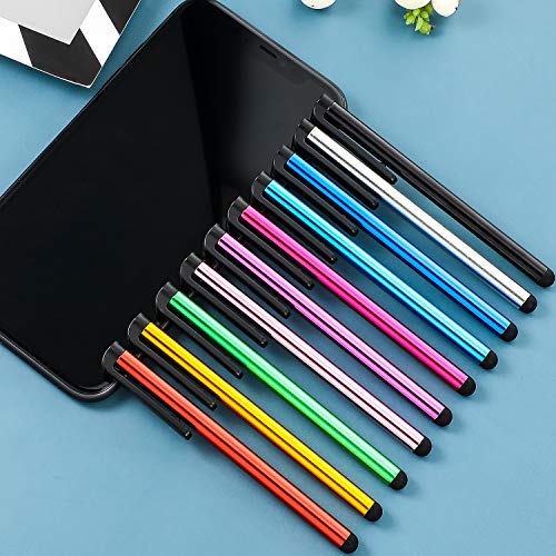 Outus 30 Pieces Stylus Pens for Touchscreen Capacitive Slim Stylus Pens for Universal Touch Screens Devices, Compatible with iPhone, Ipad, Tablet (10 Colors)