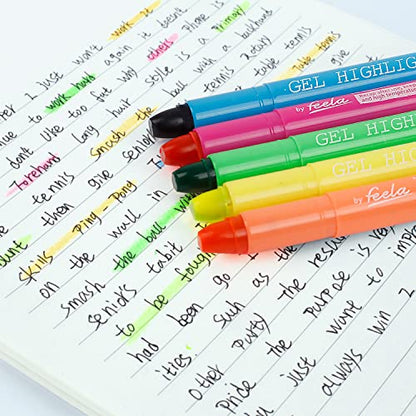 feela Bible Gel Highlighter study kit (8 Bright Colors)