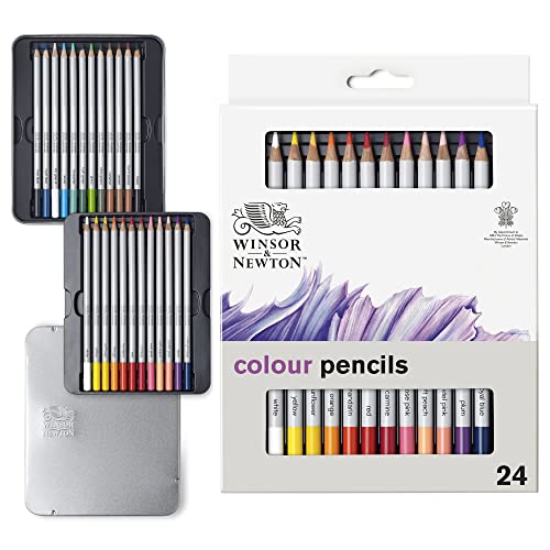 Winsor & Newton Studio Collection 아티스트 연필, 색연필, 24개 세트 - style: 색연필 24개