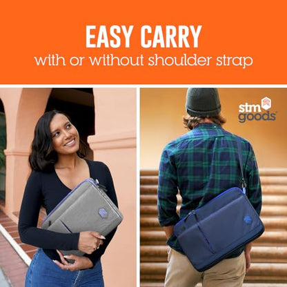 STM Blazer Laptop Sleeve - Slim & Protective Fits up to 16 inch Laptop with External Zipper Pocket - Ideal for Students & Business Men & Women - Black - color: Black