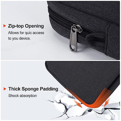12.9 Inch Tablet Laptop Sleeve for Macbook Pro 14.2 Inch/Air 13.6"/Neo 13,Samsung Galaxy Tab S11 S10 S9 Ultra 14.6",iPad Pro 13 M5 M4/Air 13 M4 M3 M2/Pro 12.9 Carrying Case,Surface Laptop 13.8"-Black - color: Black
